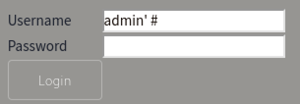 Injection SQL admin commentée dans le formulaire de connexion Magic